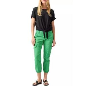 SANCTUARY Pants Size 20W NEW Rebel Standard Rise Crop Pant Jogger Green